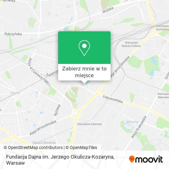 Mapa Fundacja Dajna im. Jerzego Okulicza-Kozaryna