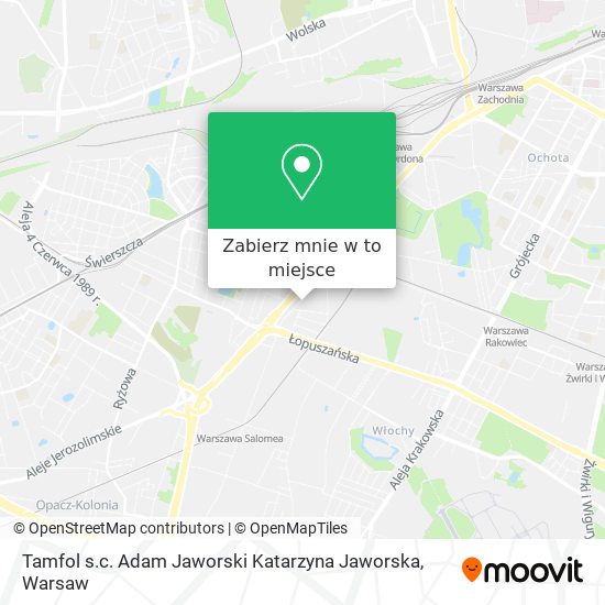 Mapa Tamfol s.c. Adam Jaworski Katarzyna Jaworska