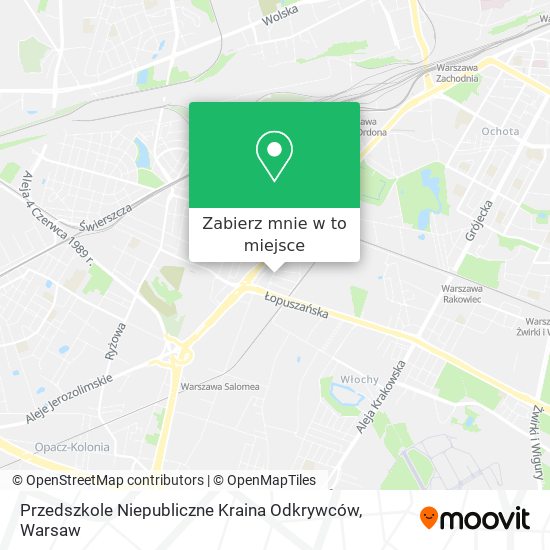 Mapa Przedszkole Niepubliczne Kraina Odkrywców