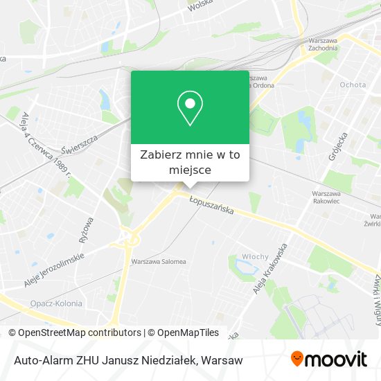 Mapa Auto-Alarm ZHU Janusz Niedziałek