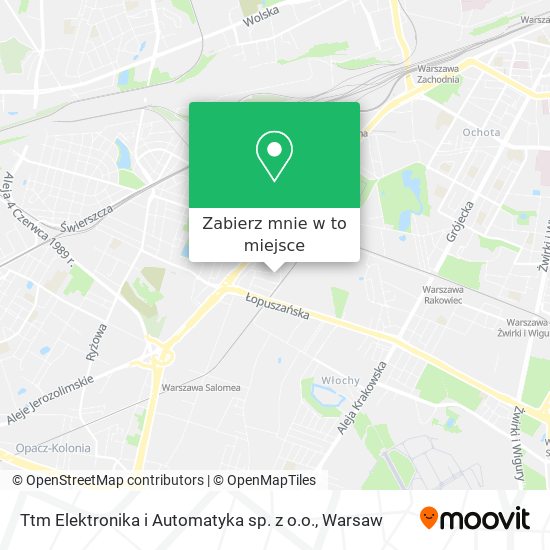 Mapa Ttm Elektronika i Automatyka sp. z o.o.