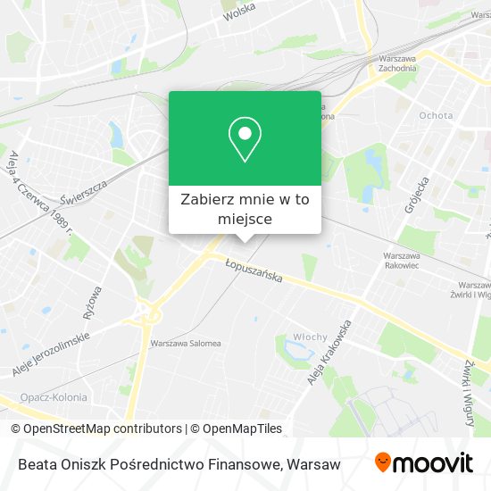 Mapa Beata Oniszk Pośrednictwo Finansowe