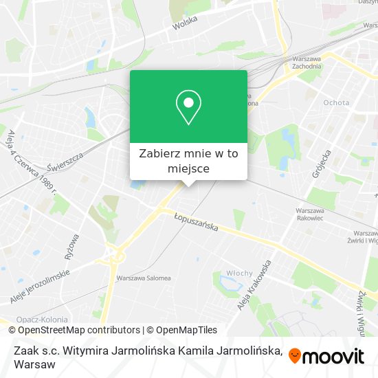 Mapa Zaak s.c. Witymira Jarmolińska Kamila Jarmolińska