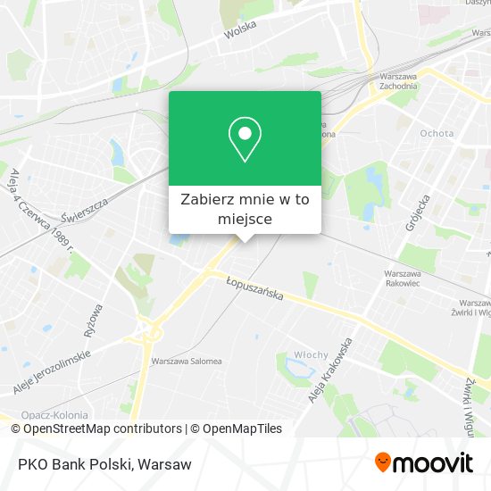 Mapa PKO Bank Polski