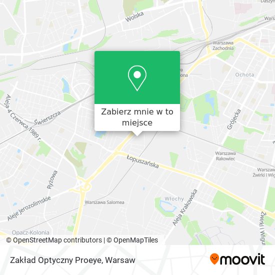 Mapa Zakład Optyczny Proeye