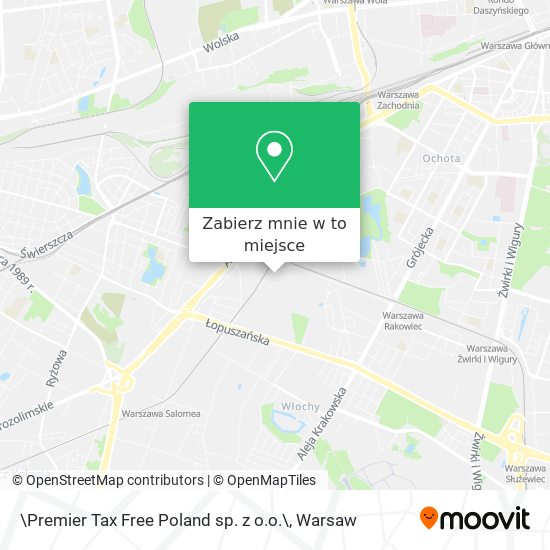 Mapa \Premier Tax Free Poland sp. z o.o.\