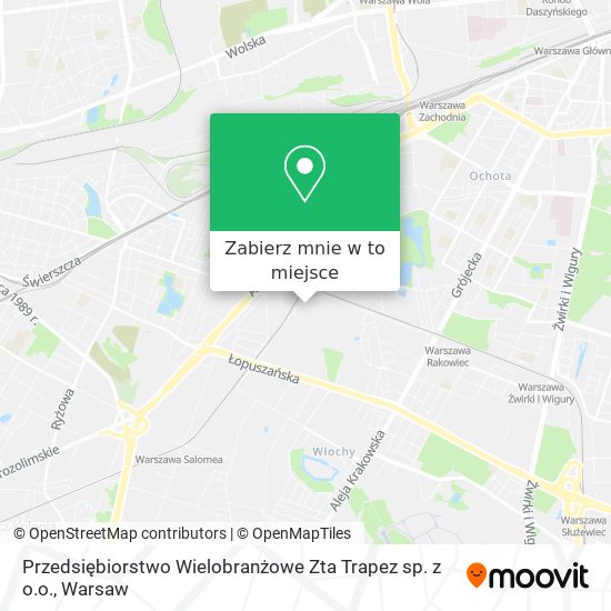 Mapa Przedsiębiorstwo Wielobranżowe Zta Trapez sp. z o.o.