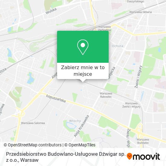 Mapa Przedsiebiorstwo Budowlano-Usługowe Dźwigar sp. z o.o.