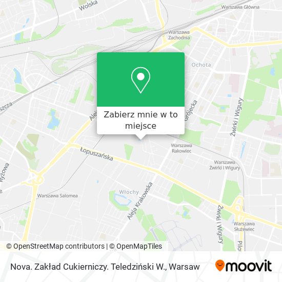 Mapa Nova. Zakład Cukierniczy. Teledziński W.