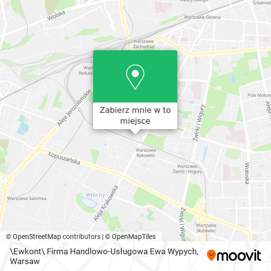 Mapa \Ewkont\ Firma Handlowo-Usługowa Ewa Wypych