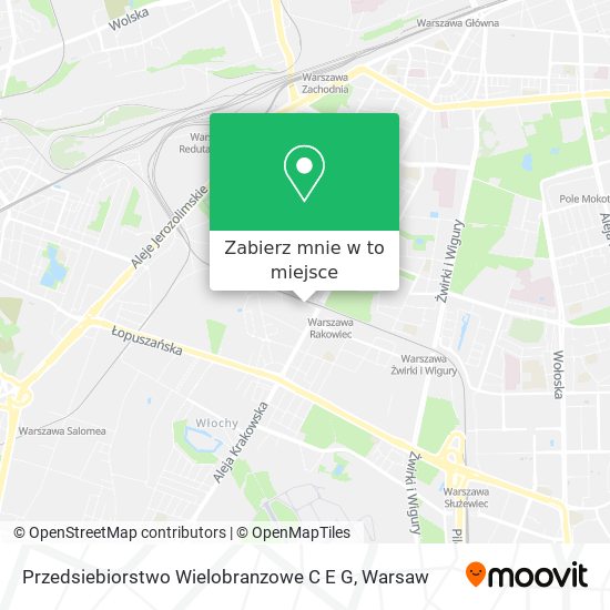 Mapa Przedsiebiorstwo Wielobranzowe C E G