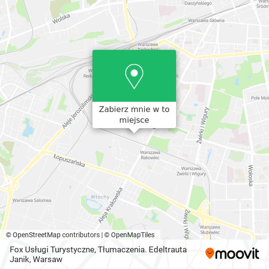 Mapa Fox Usługi Turystyczne, Tłumaczenia. Edeltrauta Janik