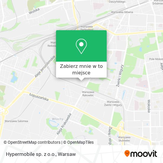 Mapa Hypermobile sp. z o.o.