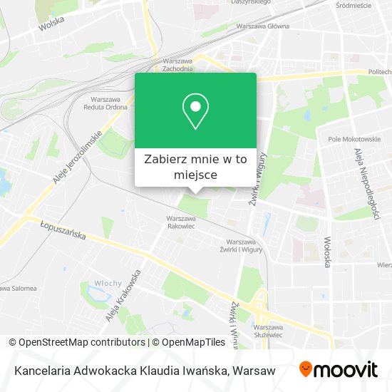 Mapa Kancelaria Adwokacka Klaudia Iwańska