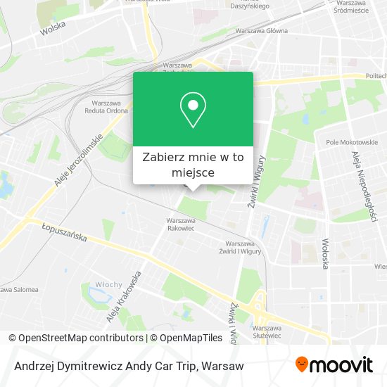 Mapa Andrzej Dymitrewicz Andy Car Trip