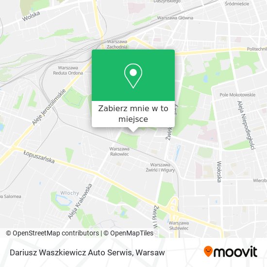 Mapa Dariusz Waszkiewicz Auto Serwis