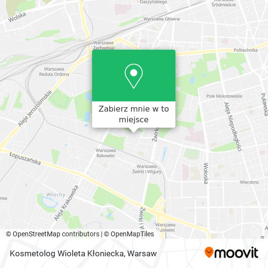 Mapa Kosmetolog Wioleta Kłoniecka