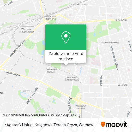 Mapa \Agates\ Usługi Księgowe Teresa Gryza