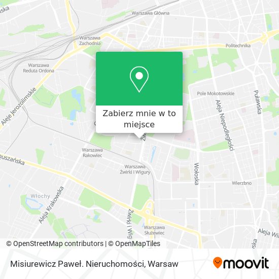 Mapa Misiurewicz Paweł. Nieruchomości