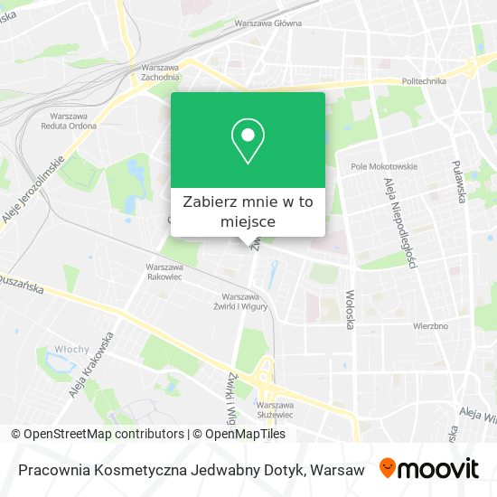 Mapa Pracownia Kosmetyczna Jedwabny Dotyk