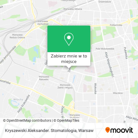 Mapa Kryszewski Aleksander. Stomatologia