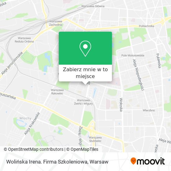 Mapa Wolińska Irena. Firma Szkoleniowa