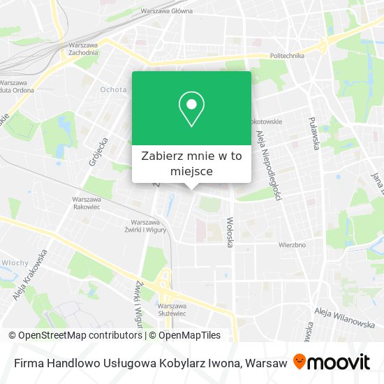 Mapa Firma Handlowo Usługowa Kobylarz Iwona