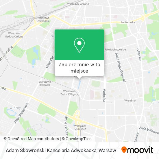 Mapa Adam Skowroński Kancelaria Adwokacka