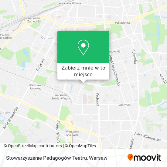 Mapa Stowarzyszenie Pedagogów Teatru