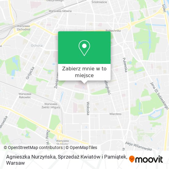 Mapa Agnieszka Nurzyńska, Sprzedaż Kwiatów i Pamiątek