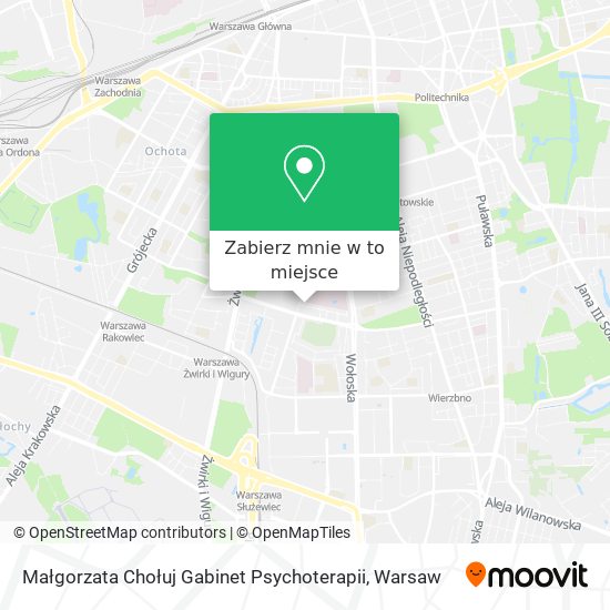 Mapa Małgorzata Chołuj Gabinet Psychoterapii