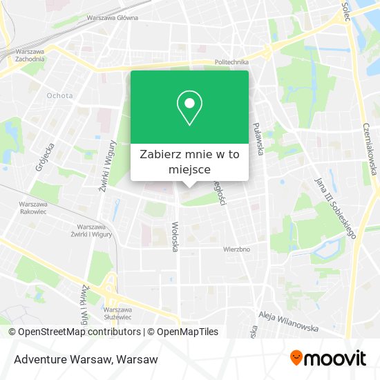 Mapa Adventure Warsaw