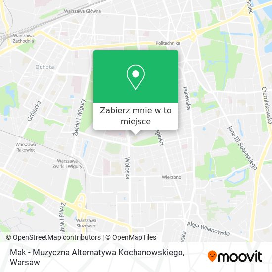 Mapa Mak - Muzyczna Alternatywa Kochanowskiego