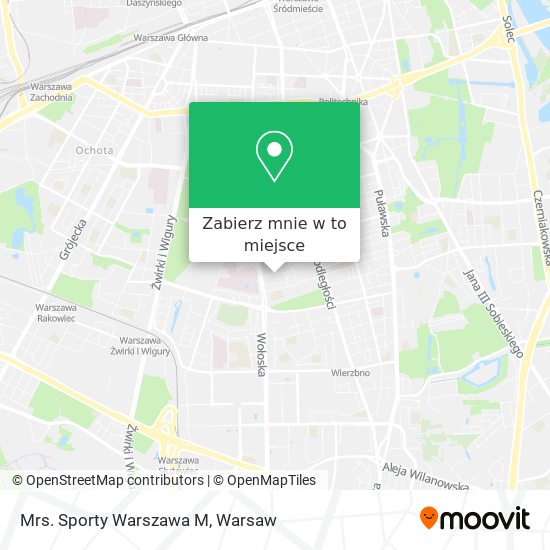 Mapa Mrs. Sporty Warszawa M