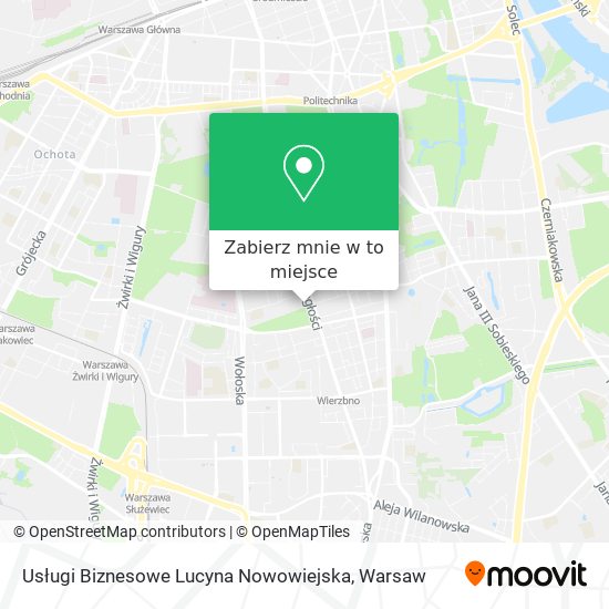 Mapa Usługi Biznesowe Lucyna Nowowiejska