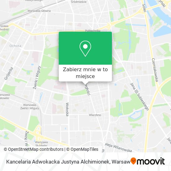Mapa Kancelaria Adwokacka Justyna Alchimionek