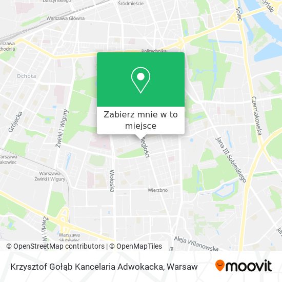 Mapa Krzysztof Gołąb Kancelaria Adwokacka