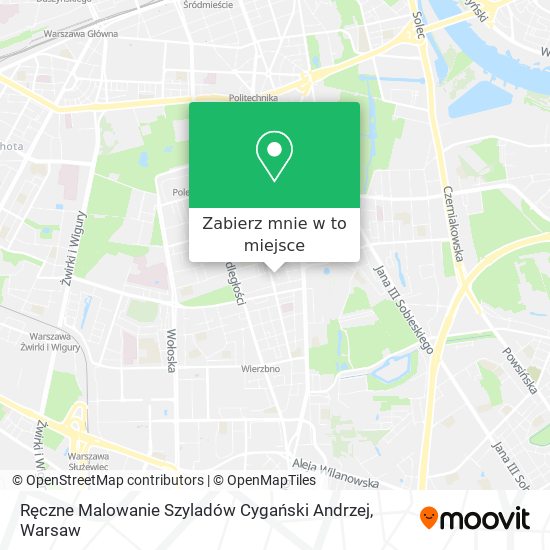 Mapa Ręczne Malowanie Szyladów Cygański Andrzej