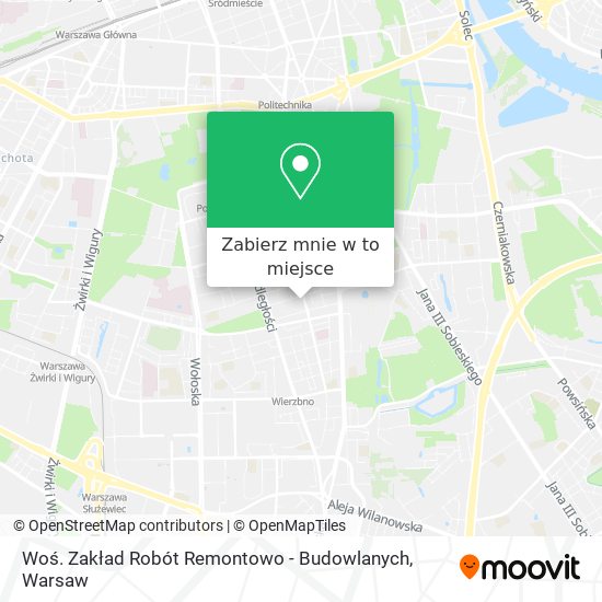 Mapa Woś. Zakład Robót Remontowo - Budowlanych