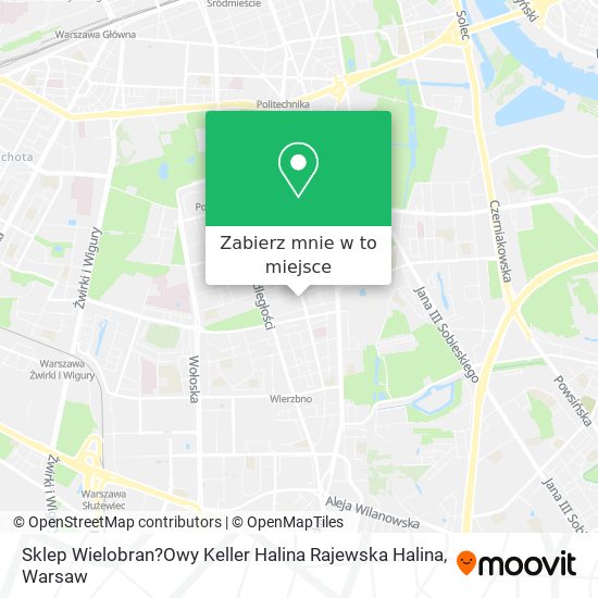 Mapa Sklep Wielobran?Owy Keller Halina Rajewska Halina