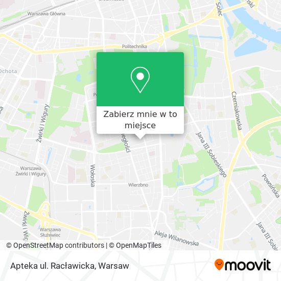 Mapa Apteka ul. Racławicka