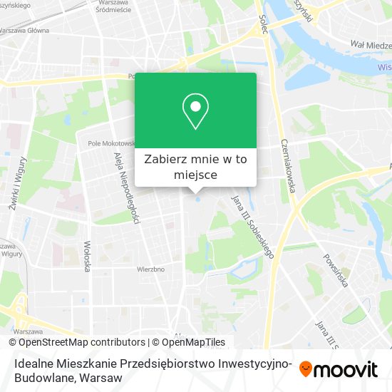 Mapa Idealne Mieszkanie Przedsiębiorstwo Inwestycyjno-Budowlane