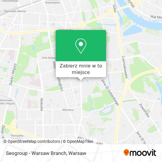 Mapa Seogroup - Warsaw Branch