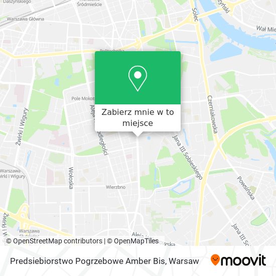 Mapa Predsiebiorstwo Pogrzebowe Amber Bis