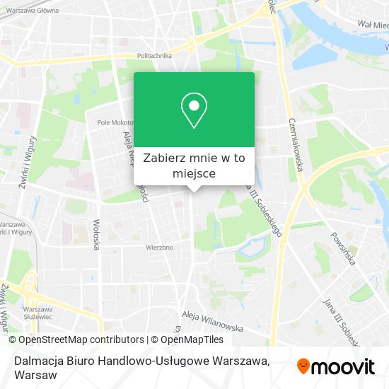 Mapa Dalmacja Biuro Handlowo-Usługowe Warszawa