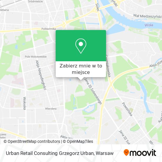 Mapa Urban Retail Consulting Grzegorz Urban