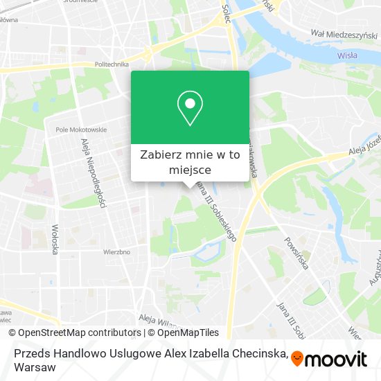 Mapa Przeds Handlowo Uslugowe Alex Izabella Checinska