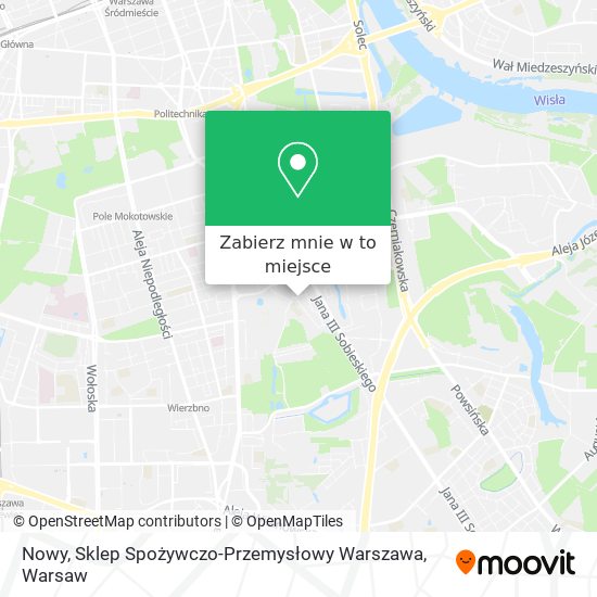 Mapa Nowy, Sklep Spożywczo-Przemysłowy Warszawa