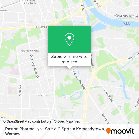 Mapa Paxton Pharma Lynk Sp z o O Spółka Komandytowa