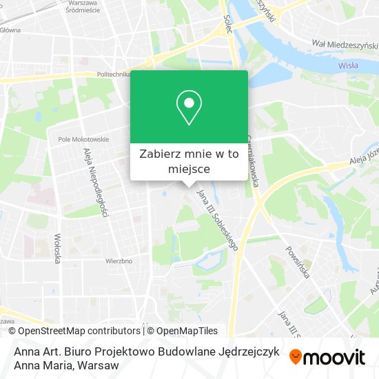 Mapa Anna Art. Biuro Projektowo Budowlane Jędrzejczyk Anna Maria